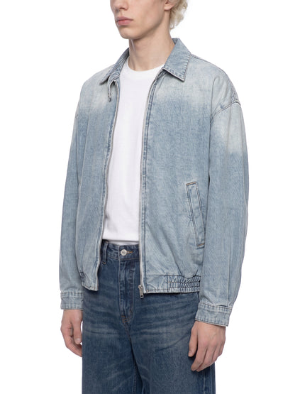 Saint Luciel Vintage Wash Full-Zip Denim Jacket