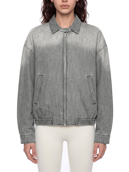 Saint Luciel Vintage Wash Full-Zip Denim Jacket