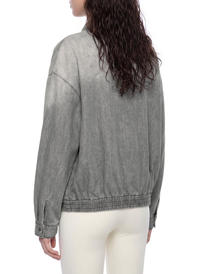Saint Luciel Vintage Wash Full-Zip Denim Jacket