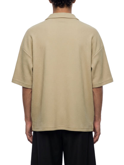 Saint Luciel Waffle Boxy Polo Shirt