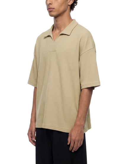 Saint Luciel Waffle Boxy Polo Shirt
