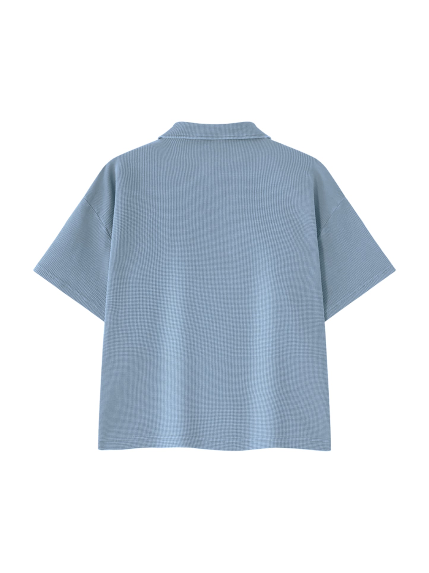 Saint Luciel Waffle Boxy Polo Shirt