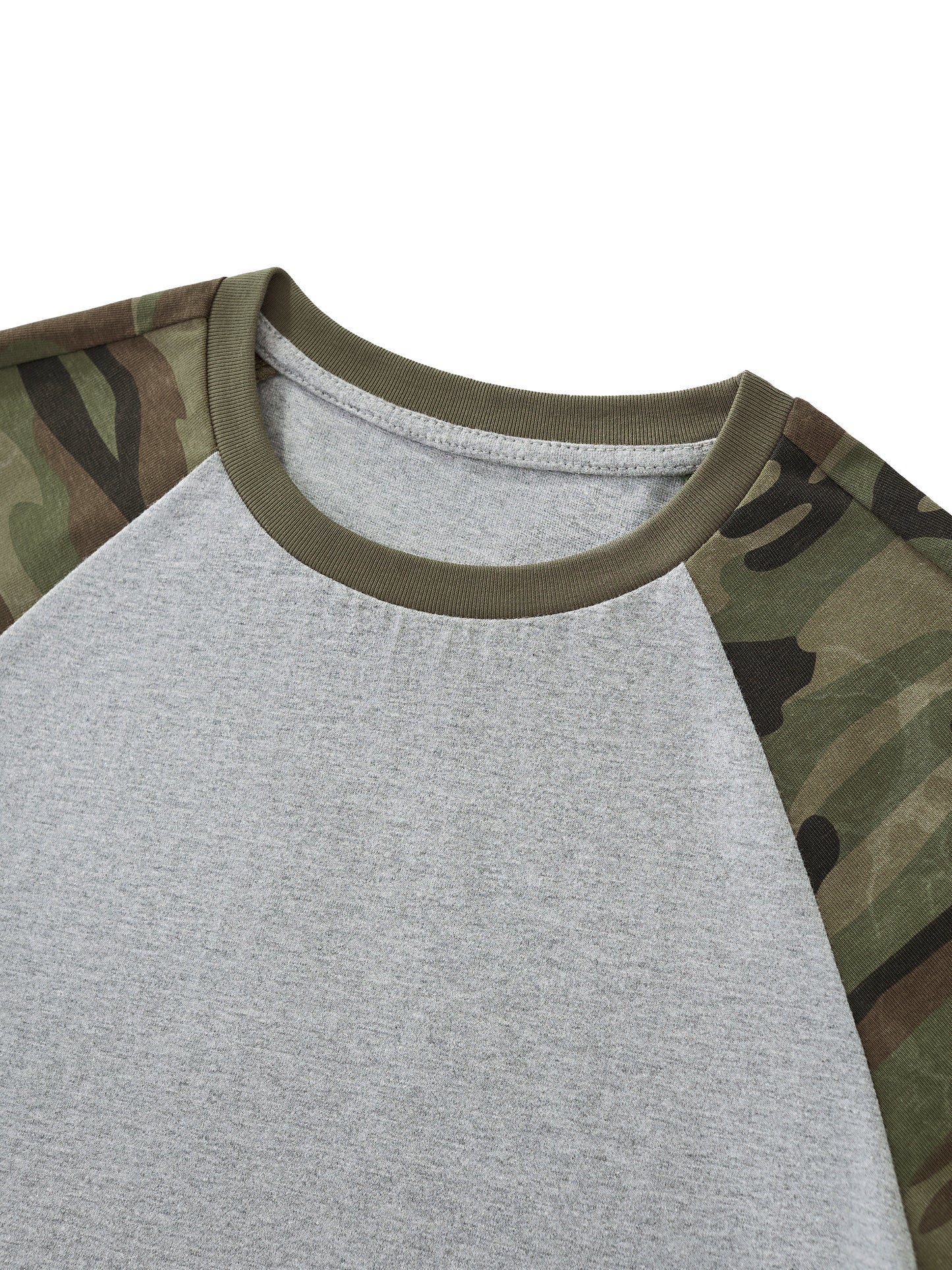 Saint Luciel Women’s Camo Raglan Crop T-Shirt
