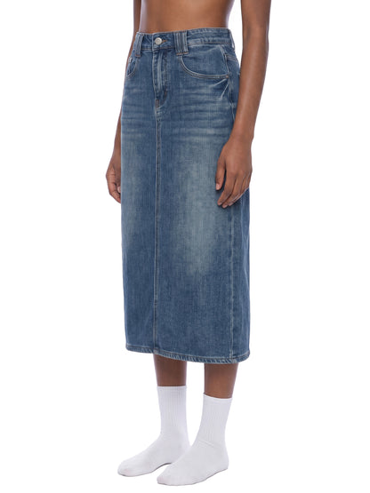 Saint Luciel Women’s Vintage Wash Denim Skirt