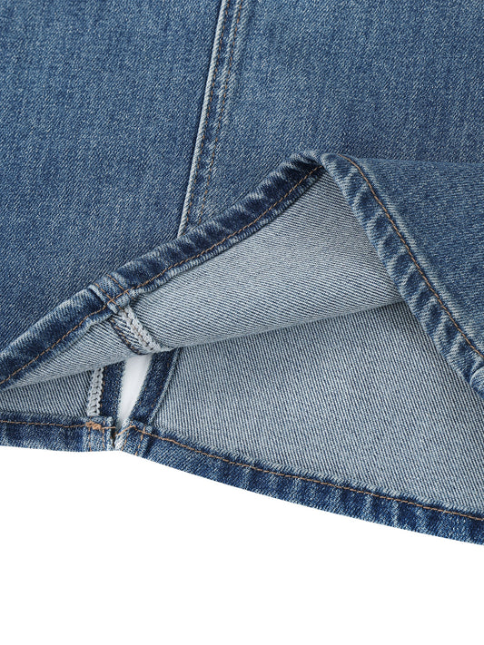 Saint Luciel Women’s Vintage Wash Denim Skirt