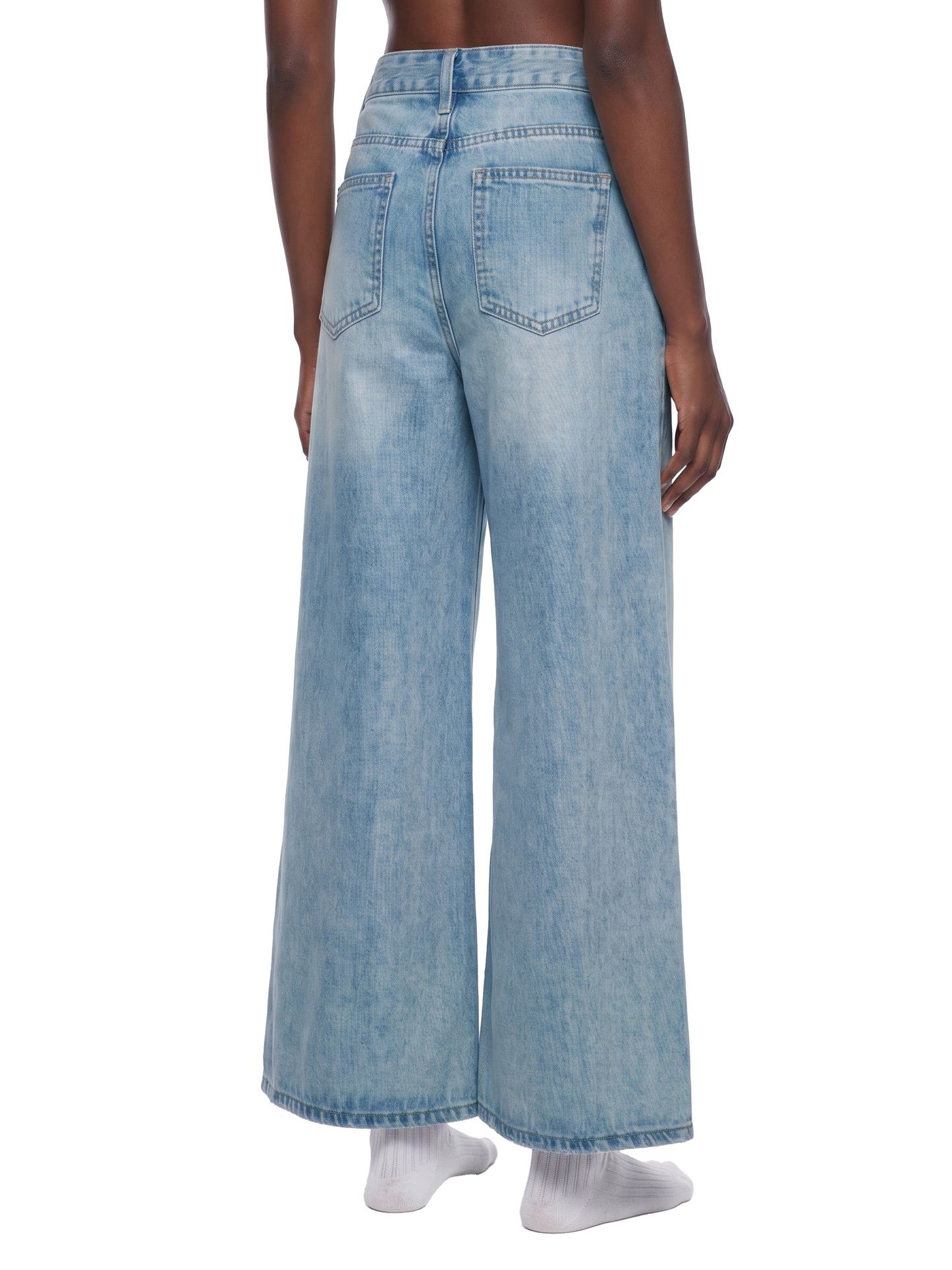 Saint Luciel Women’s Vintage Wash Wide Leg Jeans