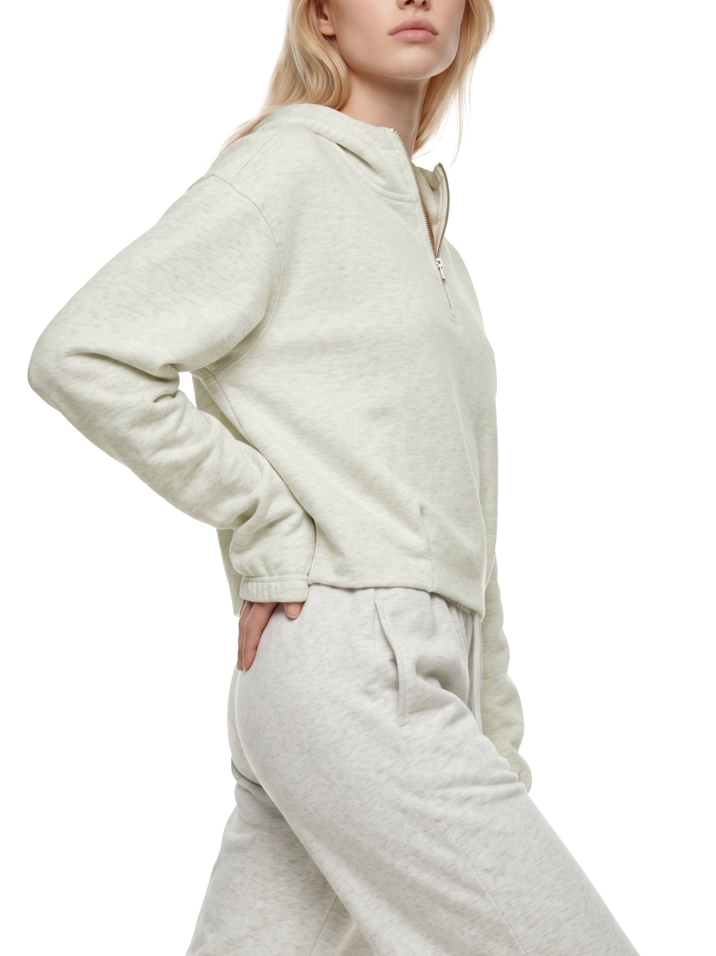 Saint Luciel Women’s Boxy Quarter-Zip Hoodie