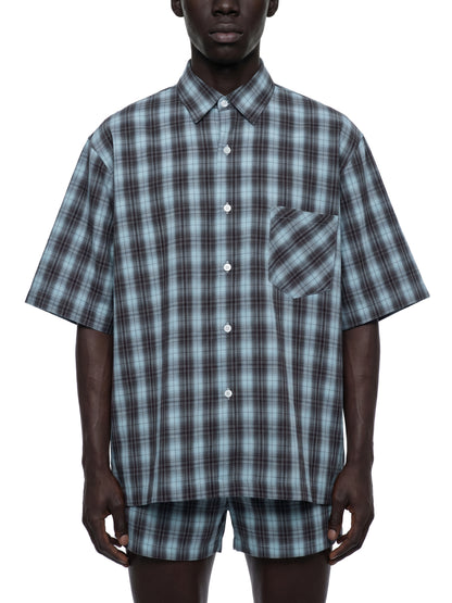 Saint Luciel Boxy Plaid Short Sleeve Shirt