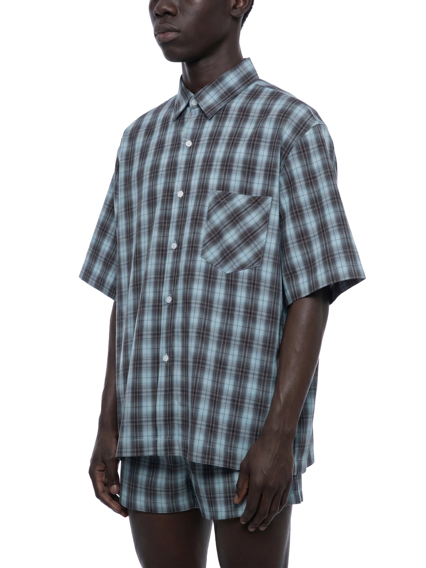 Saint Luciel Boxy Plaid Short Sleeve Shirt
