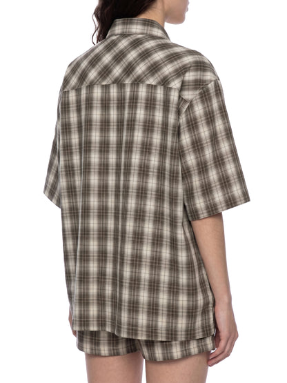 Saint Luciel Boxy Plaid Short Sleeve Shirt