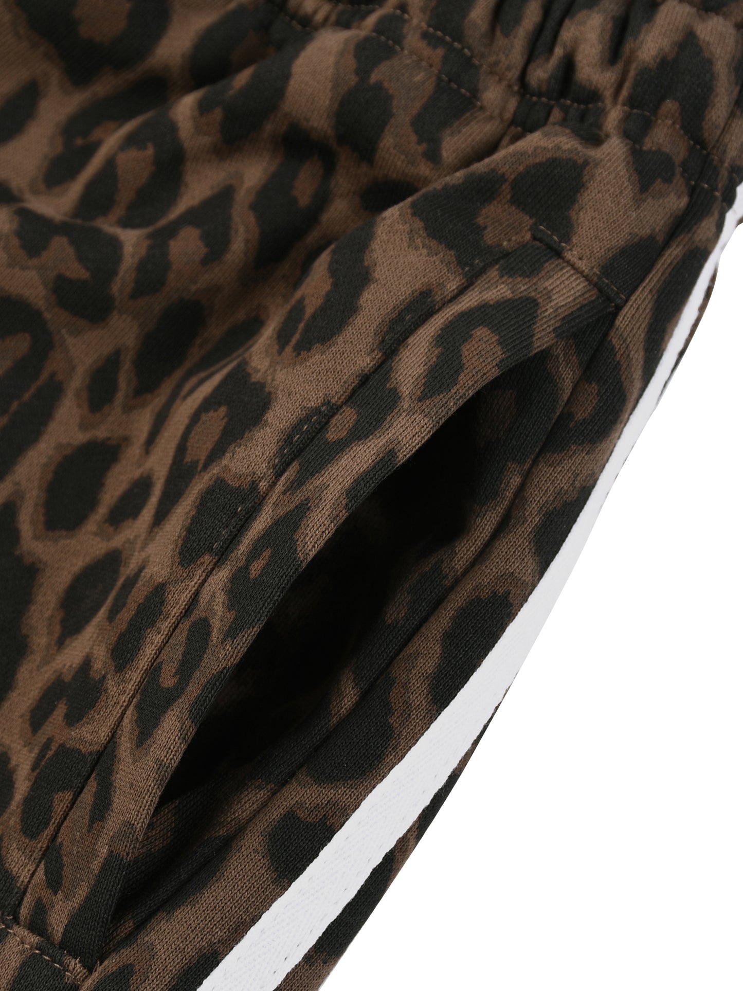 Saint Luciel Heavyweight Leopard Drawstring Shorts