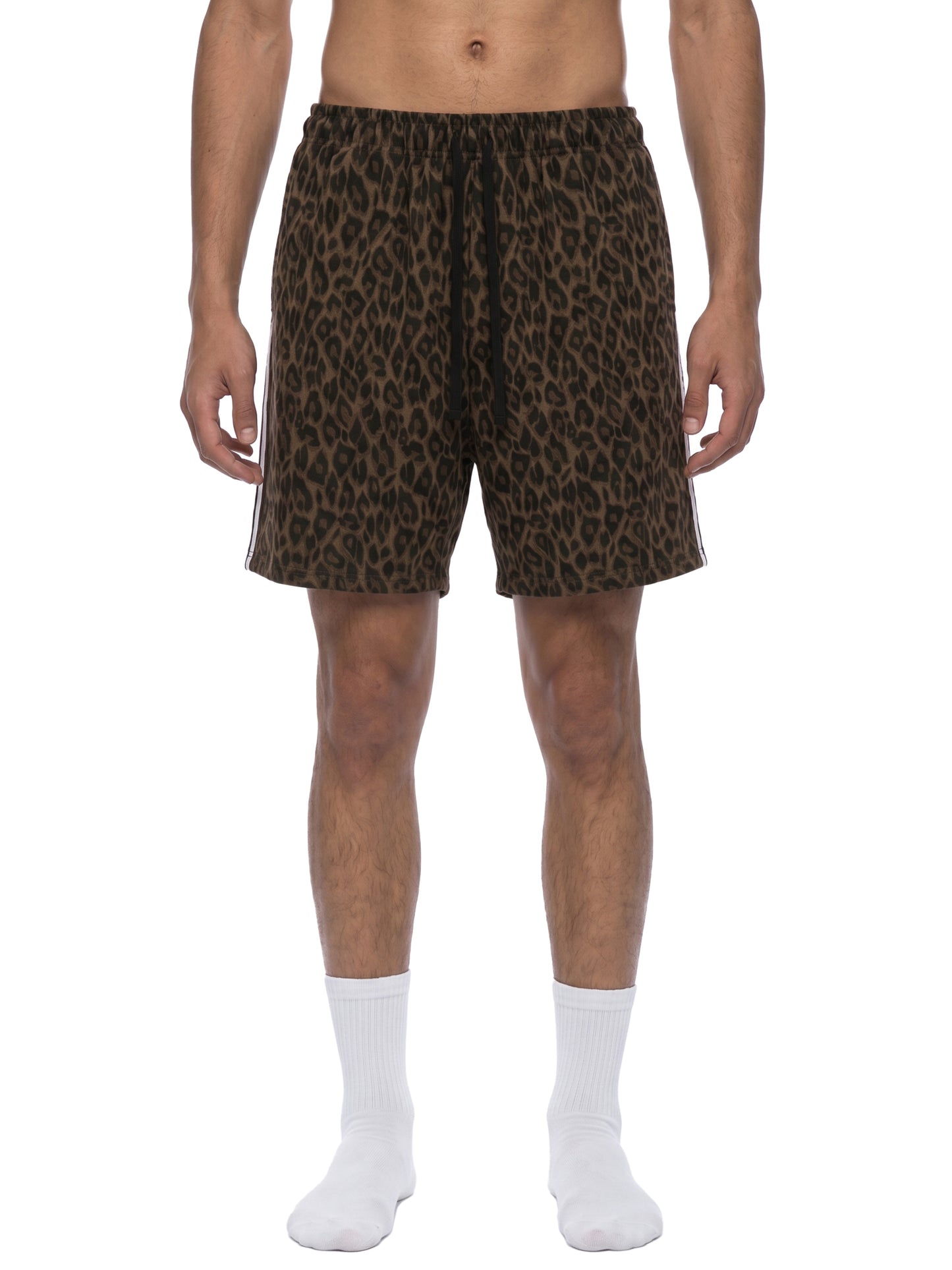 Saint Luciel Heavyweight Leopard Drawstring Shorts