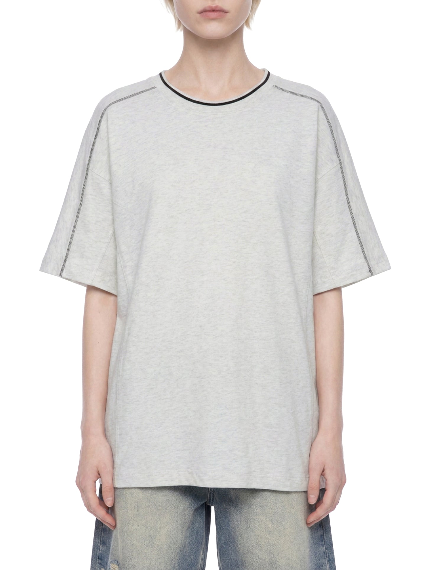Saint Luciel Oversized Contrast Tape T-Shirt