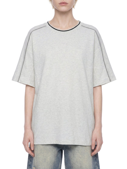 Saint Luciel Oversized Contrast Tape T-Shirt