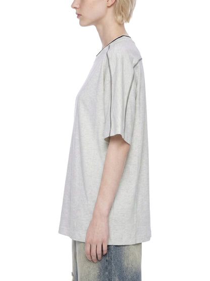 Saint Luciel Oversized Contrast Tape T-Shirt