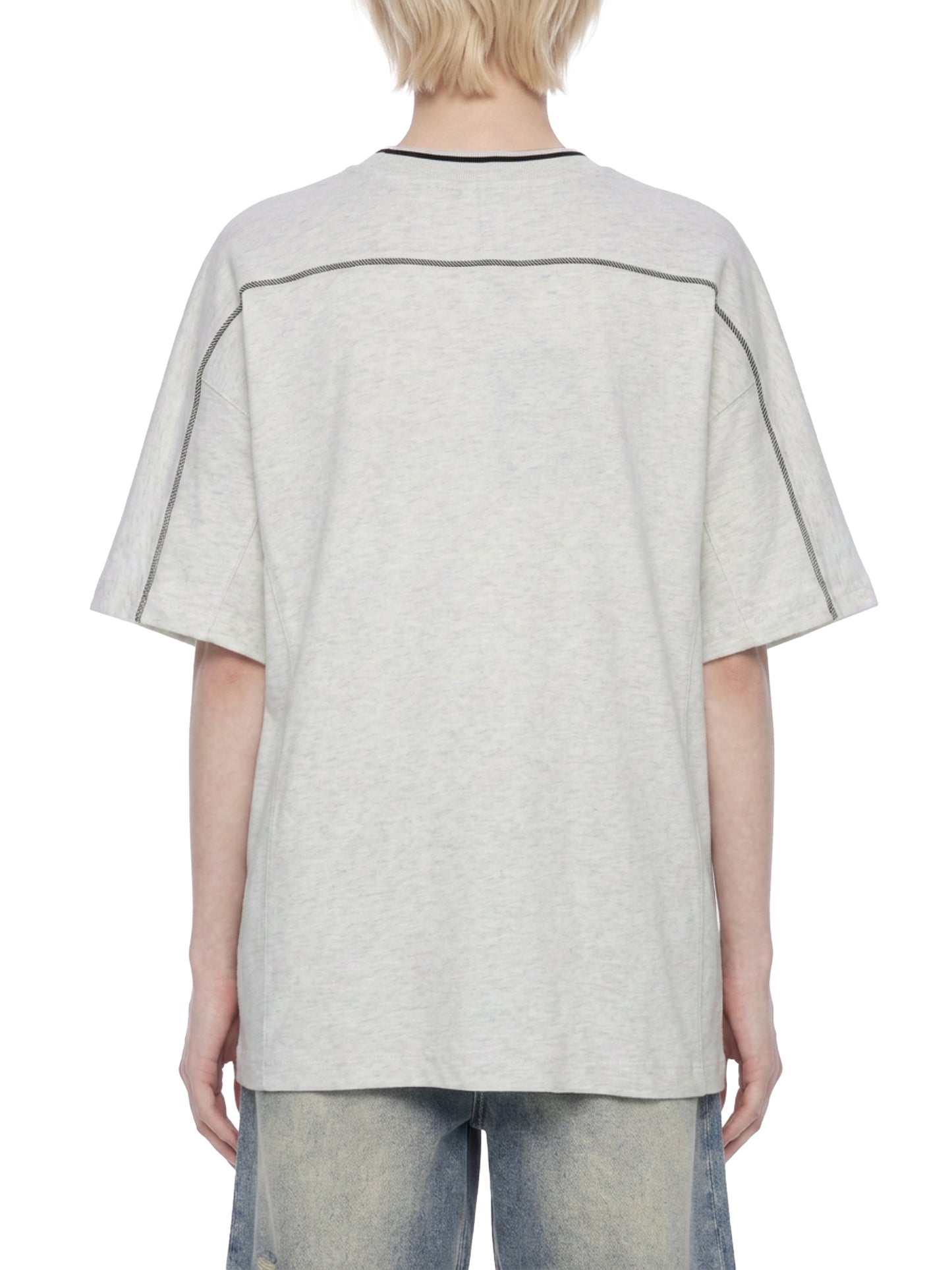 Saint Luciel Oversized Contrast Tape T-Shirt