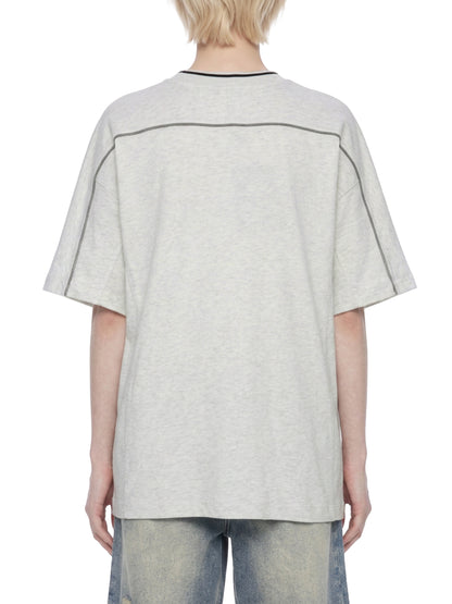 Saint Luciel Oversized Contrast Tape T-Shirt