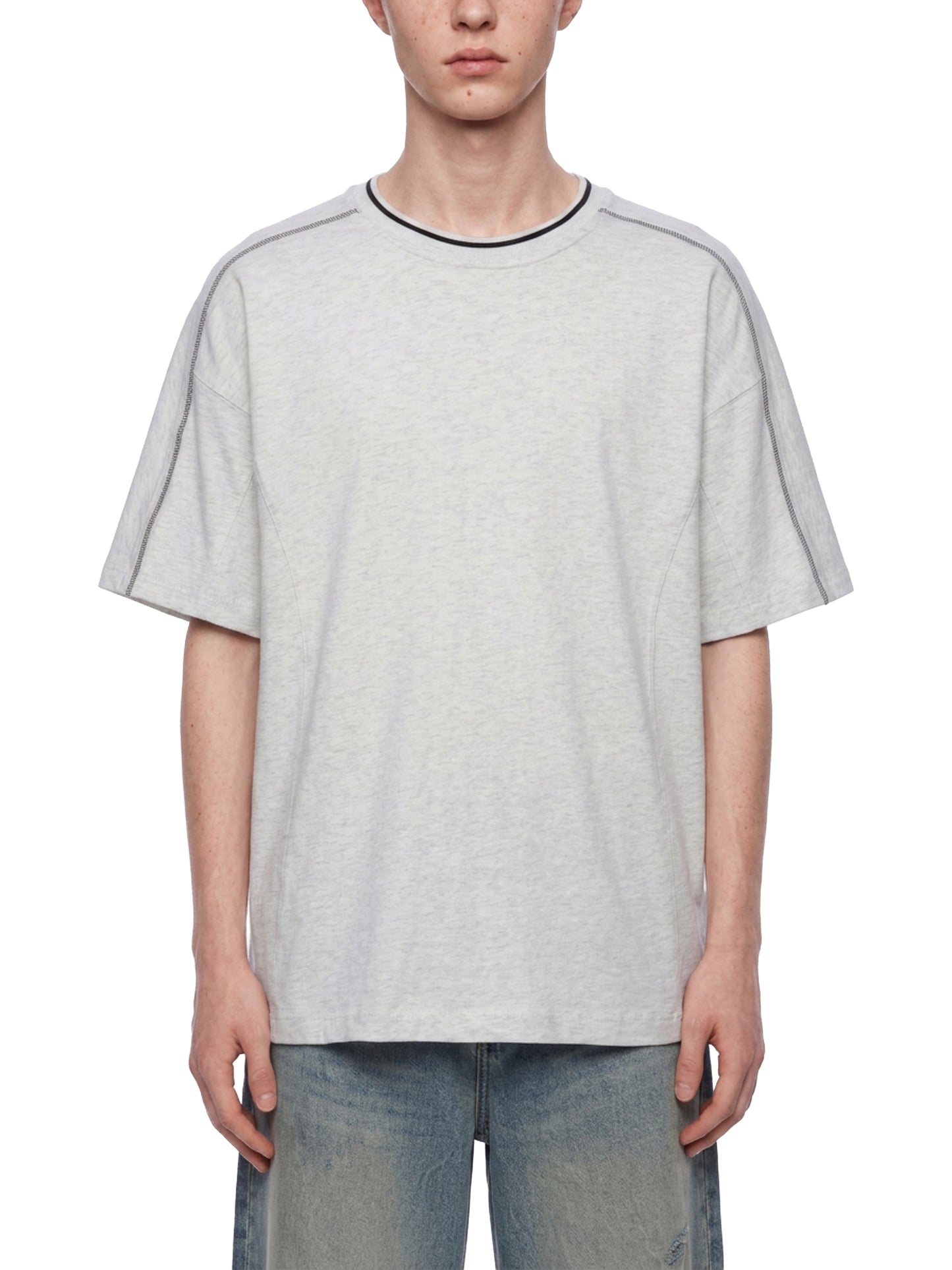 Saint Luciel Oversized Contrast Tape T-Shirt