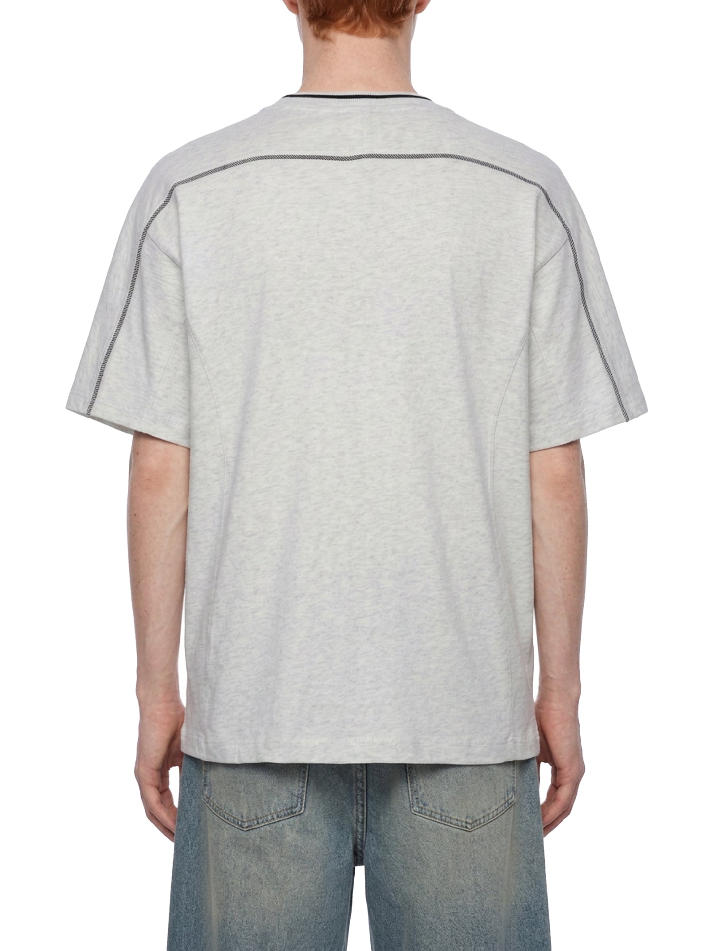 Saint Luciel Oversized Contrast Tape T-Shirt