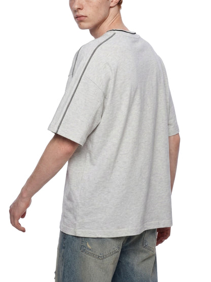 Saint Luciel Oversized Contrast Tape T-Shirt