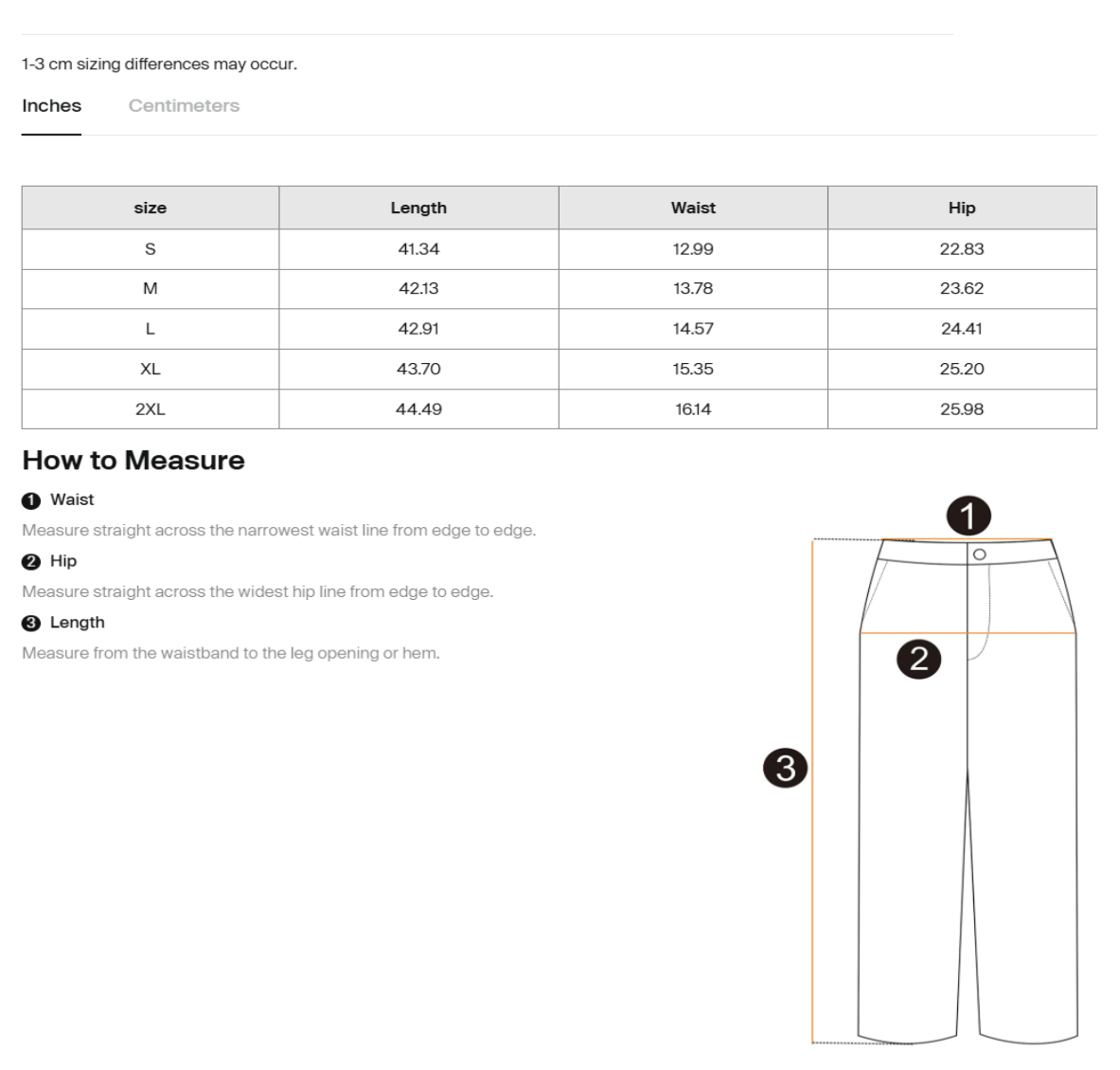 Size guide