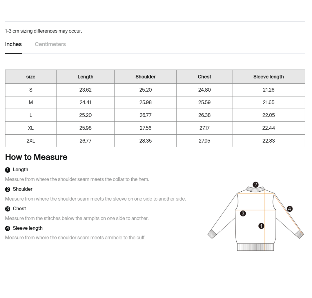 Size guide