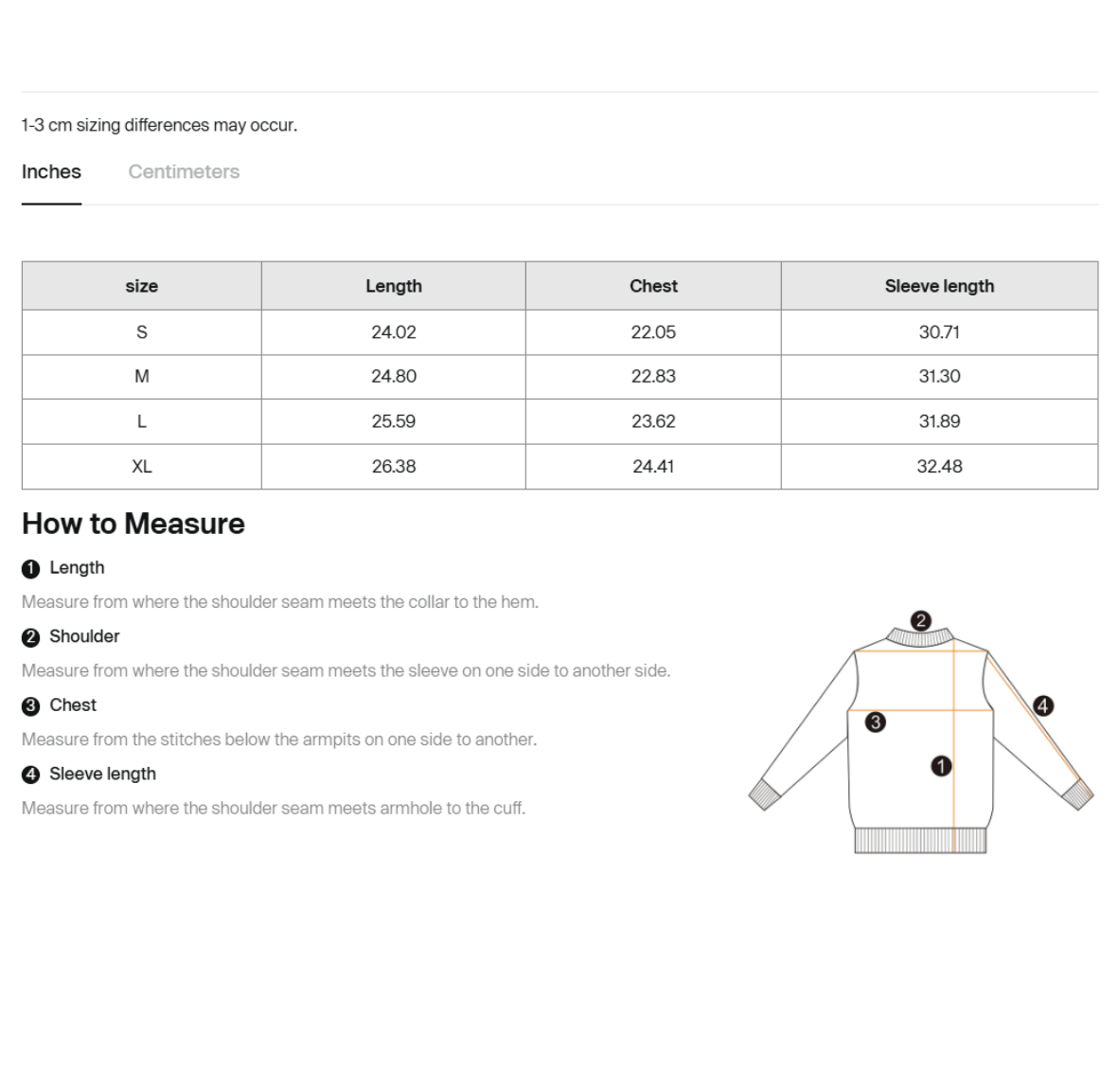Size guide