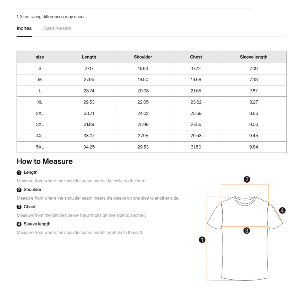 Size guide