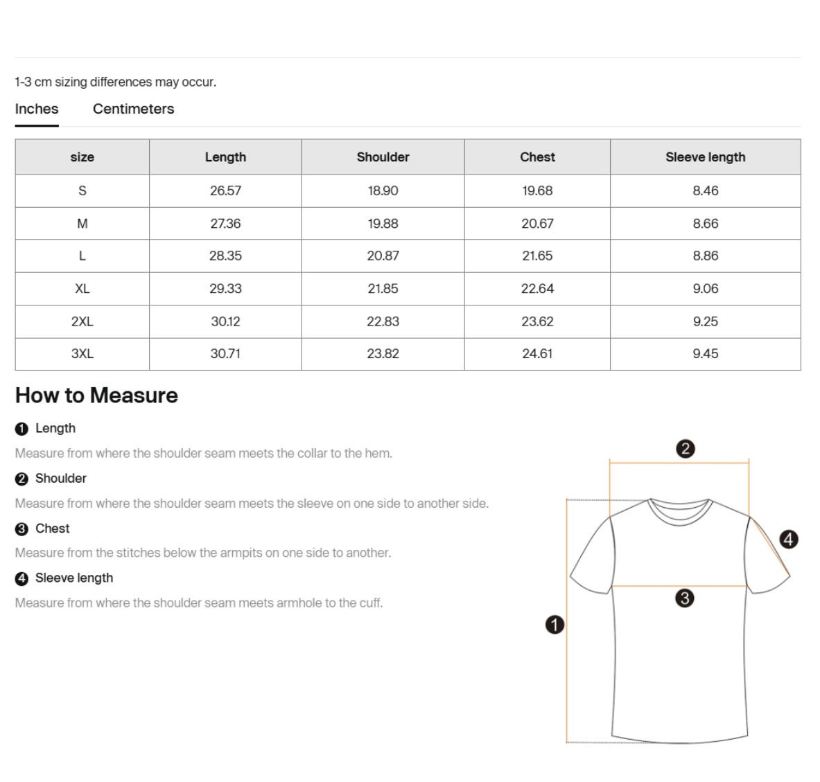 Size guide