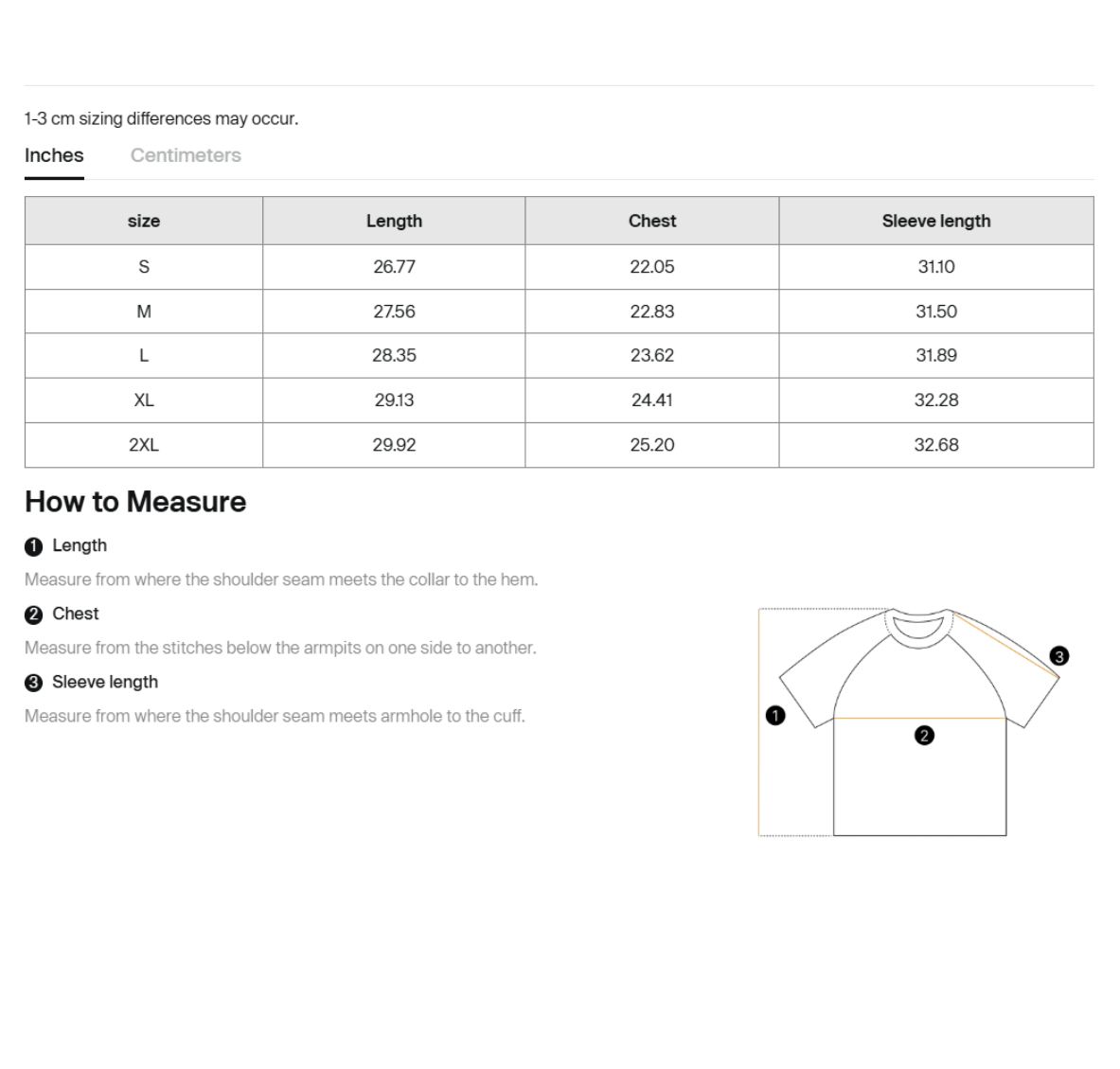 Size guide