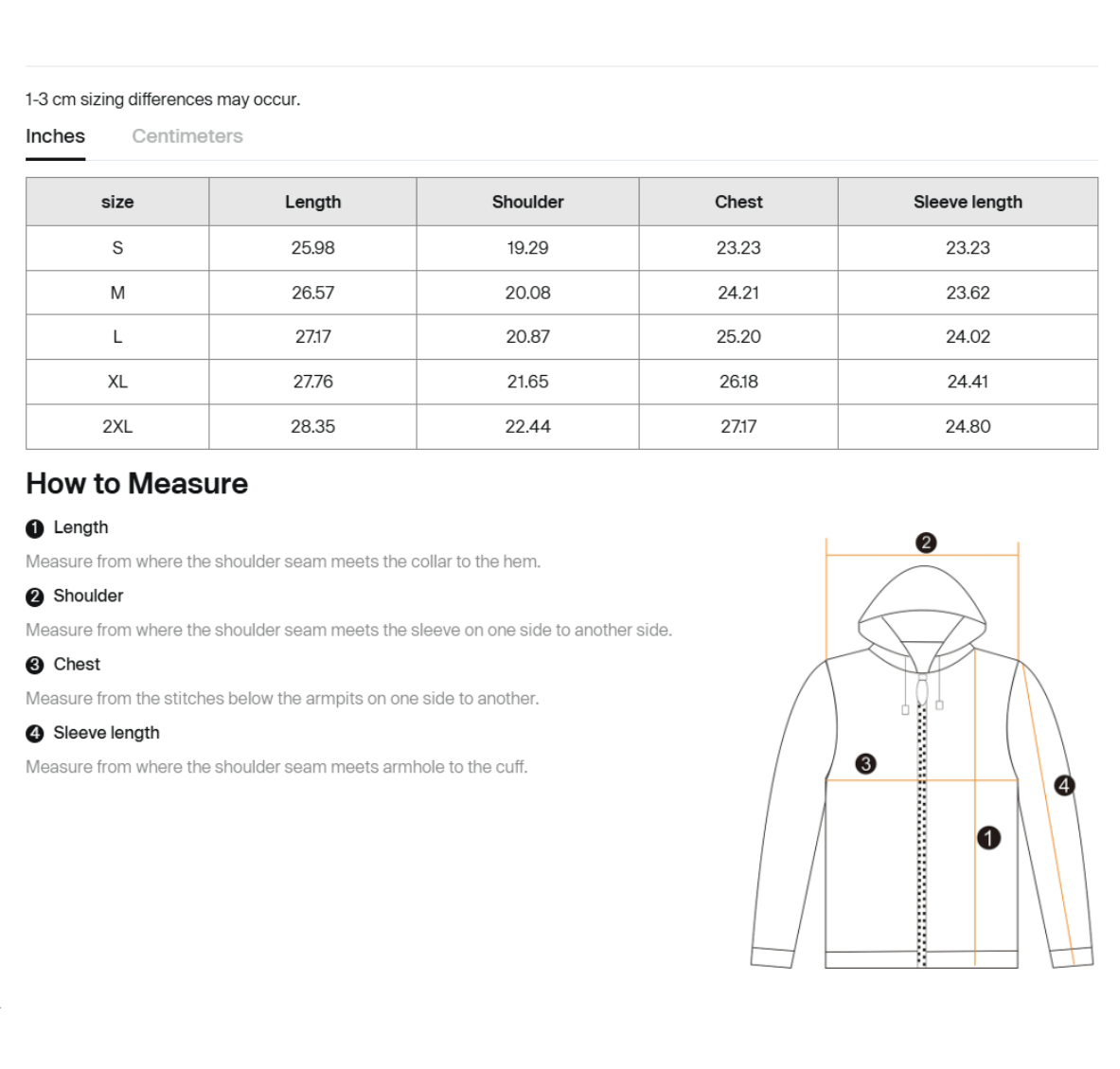 Size guide