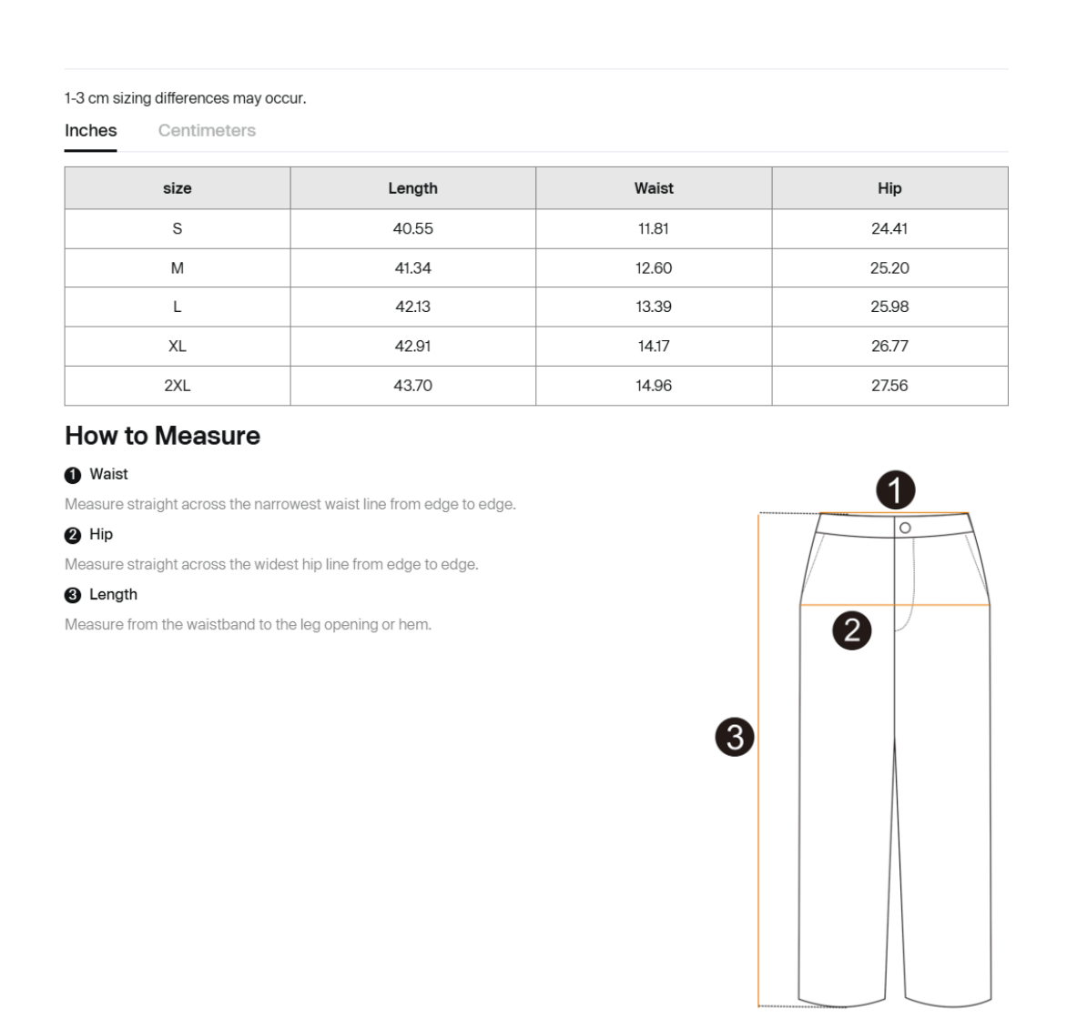 Size guide