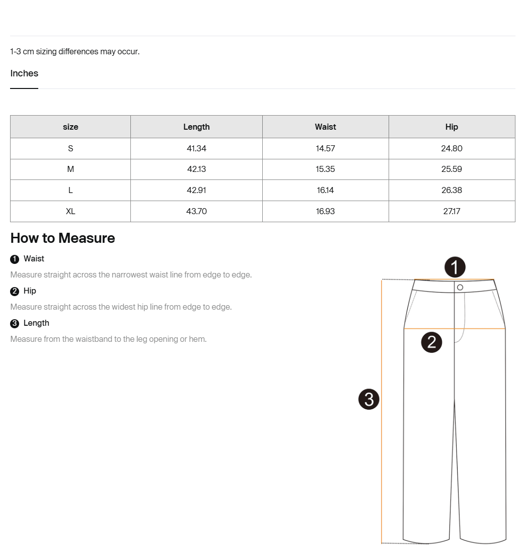 Size guide