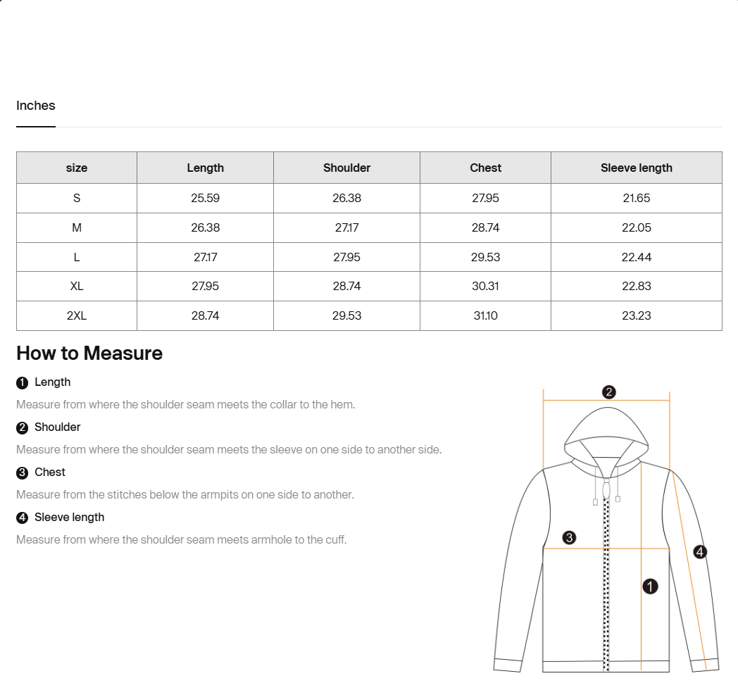 Size guide