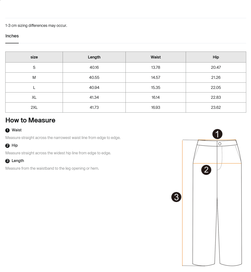 Size guide