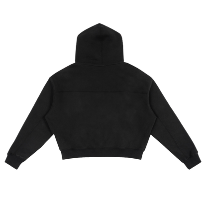 Saint Luciel Fleece Zip-Up Boxy Hoodie